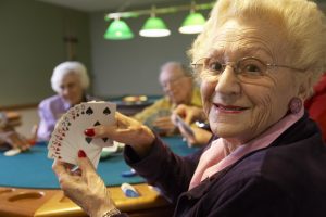 playing bridge